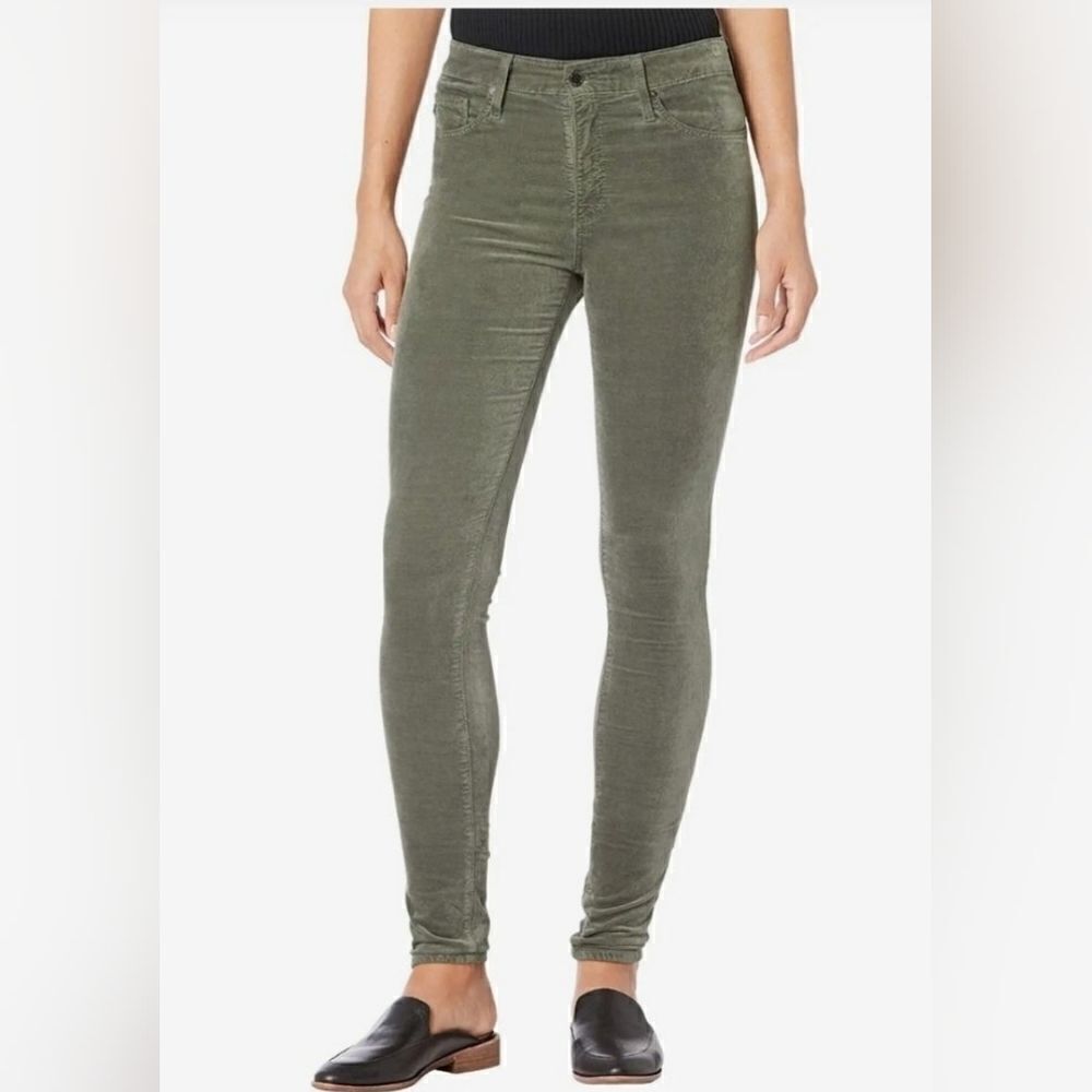 Adriano Goldschmeid green "Prima cigarette leg" jeans sz 30R